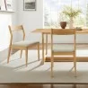 Modway Solara Fabric Wood Dining Side Chairs Natural Set - Modway Solara Fabric Wood Dining Side Chairs Natural Set