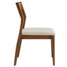 Modway Solara Fabric Wood Dining Side Chairs Walnut Side