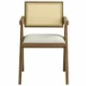 Modway Thera Vegan Leather Cane Dining Armchairs Set of 2 Gray Front - Modway Thera Vegan Leather Cane Dining Armchairs Set of 2 Gray Front