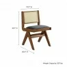 Modway Thera Vegan Leather and Cane Dining Side Chairs Set of 2 - Modway Thera Vegan Leather and Cane Dining Side Chairs Set of 2