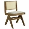Modway Thera Vegan Leather and Cane Dining Side Chairs Set of 2 Gray - Modway Thera Vegan Leather and Cane Dining Side Chairs Set of 2 Gray
