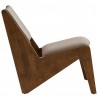 Modway Rylina Vegan Leather Accent Chairs Side