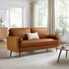 Modway Kellan Vegan Leather Sofa Tan