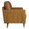 Modway Kellan Vegan Leather Loveseat Tan Side