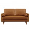 Modway Kellan Vegan Leather Loveseat Tan Front