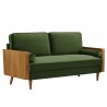 Modway Kellan Performance Velvet Sofa Green