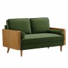 Modway Kellan Performance Velvet Loveseat Green