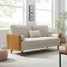 Modway Kellan Heathered Fabric Upholstered Sofa Brown