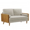 Modway Kellan Heathered Weave Fabric Loveseat 1