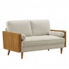 Modway Kellan Heathered Weave Fabric Loveseat 5