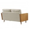 Modway Kellan Heathered Weave Fabric Loveseat 8