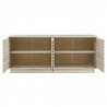 Modway Render 70" Faux Travertine Sideboard Cabinet TV Stand Open
