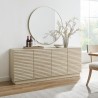 Modway Render 70" Faux Travertine Sideboard Cabinet 