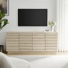 Modway Render 70" Faux Travertine Sideboard Cabinet TV Stand