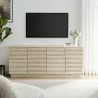 Modway Render 70" Faux Travertine Sideboard Cabinet TV Stand - Modway Render 70" Faux Travertine Sideboard Cabinet TV Stand