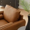Modway Revive Upholstered Vegan Leather Accent Armchair Tan Top