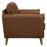 Modway Revive Upholstered Vegan Leather Loveseat Brown Side