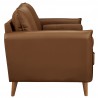 Modway Revive Upholstered Vegan Leather Sofa Brown Side