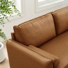 Modway Revive Upholstered Vegan Leather Sofa Tan
