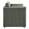 Modway Linden Upholstered Heathered Chenille Sofa Green Side