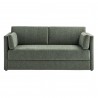 Modway Linden Upholstered Heathered Chenille Sofa Green Front