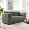 Modway Linden Upholstered Heathered Chenille Sofa Green
