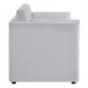 Modway Linden Upholstered Heathered Chenille Sofa Gray Side