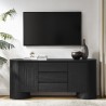 Modway Duval 71" Rounded Sideboard Storage Cabinet Black 2