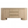 Modway Duval 71" Rounded Sideboard Storage Cabinet Brown Front