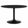 Modway Lippa 48" Round Solid Wood Dining Table Black - Modway Lippa 48" Round Solid Wood Dining Table Black