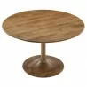 Modway Lippa 48" Round Solid Wood Dining Table Natural Top - Modway Lippa 48" Round Solid Wood Dining Table Natural Top