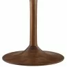 Modway Lippa 48" Round Solid Wood Dining Table Walnut - Modway Lippa 48" Round Solid Wood Dining Table Walnut