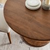 Modway Lippa 48" Round Solid Wood Dining Table Natural