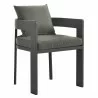 Modway Tahoe Outdoor Patio Aluminum Dining Chair Charcoal - Modway Tahoe Outdoor Patio Aluminum Dining Chair Charcoal