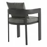 Modway Tahoe Outdoor Patio Aluminum Dining Chair Charcoal Back - Modway Tahoe Outdoor Patio Aluminum Dining Chair Charcoal Back