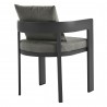 Modway Tahoe Outdoor Patio Aluminum Dining Chair Charcoal Back