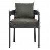 Modway Tahoe Outdoor Patio Aluminum Dining Chair Charcoal Front