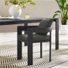 Modway Tahoe Outdoor Patio Aluminum Dining Chair Charcoal