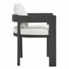 Modway Tahoe Outdoor Patio Aluminum Dining Chair White Side - Modway Tahoe Outdoor Patio Aluminum Dining Chair White Side