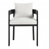Modway Tahoe Outdoor Patio Aluminum Dining Chair White Front