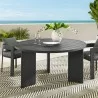 Modway Tahoe Round Outdoor Patio Aluminum Dining Table - Modway Tahoe Round Outdoor Patio Aluminum Dining Table