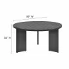 Modway Tahoe Round Outdoor Patio Aluminum Dining Table - Modway Tahoe Round Outdoor Patio Aluminum Dining Table