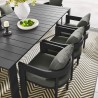Modway Tahoe 9-Piece Outdoor Patio Aluminum Dining Set 