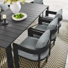 Modway Tahoe 9-Piece Outdoor Patio Aluminum Dining Set 
