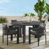Modway Tahoe 5-Piece Outdoor Patio Aluminum Dining Set