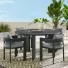 Modway Tahoe 5-Piece Outdoor Patio Aluminum Dining Set 2 - Modway Tahoe 5-Piece Outdoor Patio Aluminum Dining Set 2