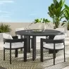 Modway Tahoe 5-Piece Outdoor Patio Aluminum Dining Set 1 - Modway Tahoe 5-Piece Outdoor Patio Aluminum Dining Set 1