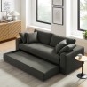 Modway Commix Down Filled Overstuffed Sleeper Sofa Gray 3