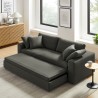 Modway Commix Down Filled Overstuffed Sleeper Sofa Gray 2