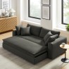 Modway Commix Down Filled Overstuffed Sleeper Sofa Gray 7